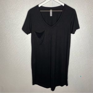 Altar’d State Black T Shirt Tunic Dress Size Medium